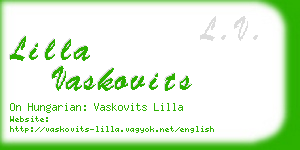 lilla vaskovits business card